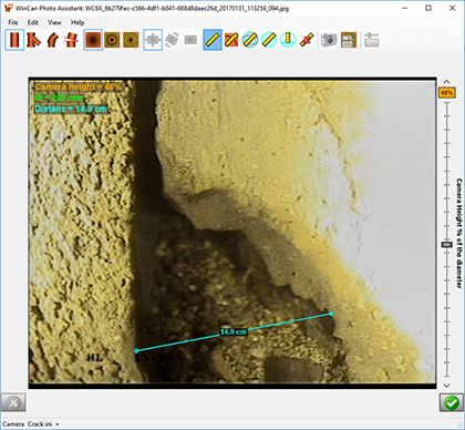 WinCan Photo Assistant Crack width
